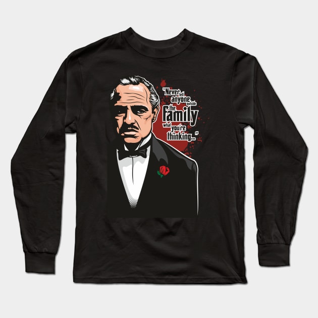 The Godfather Long Sleeve T-Shirt by Jamie Lee Art